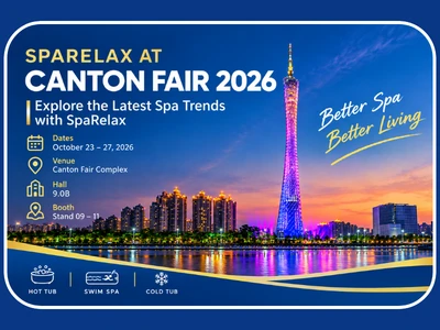 SpaRelax na targach Canton Fair 2026, stoisko 9.0B09-11, Guangzhou